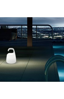 Lampada da terra in materiale termoplastico con batteria ricaricabile, 1 luce LED 3W (RGB)