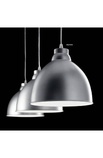 Sospensione dal design moderno con montatura e diffusore in metallo con varie finiture, 1 Luce ( E27 - 60W )