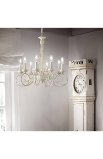 Elegante Sospensione in stile classico,completamente in metallo modellato, 5 Luci 40W ( E14 )