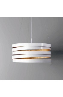 Lampada a Sospensione in Alluminio verniciato in diverse colorazioni, 3 punti luce da 77W E27