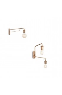 Applique dal design moderno con struttura in metallo rifinito ottone. 1 luce (E27, 60W)