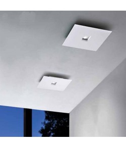 Lampada da incasso con corpo e diffusore in alluminio 2mm, di colore Bianco, 1 luce a led 4.5W ( 350Lm ) Dimmerabile