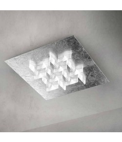 PLAFONIERA SOFFITTO QUADRATA IN VARIE COLORAZIONI A LED 35W 