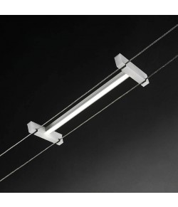 ELEMENTO PER TESATA LINEARE CON FINITURA DI COLORE BIANCO, LUCE A LED 9W ( 620lm - 3000K°) 