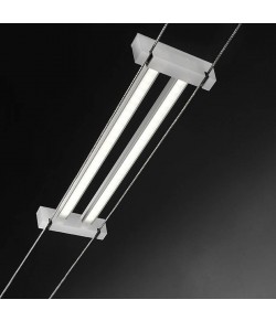 ELEMENTO PER TESATA LINEARE CON FINITURA DI COLORE BIANCO, LUCE A LED 18W ( 1240lm - 3000K°) 