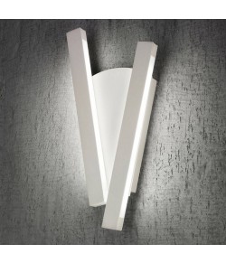 Applique  a LED 22 W in Metacrilato Opalino Bianco moderna minimale 