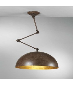 Sospensione dal design vintage con struttura in metallo verniciato disponibile in diverse finiture di colorazione, 1 luce (E27 MAX.60W)