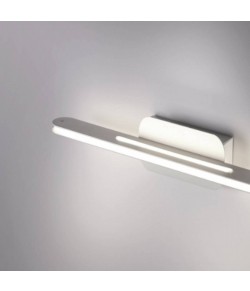 Lampada da parete in metallo verniciato e policarbonato, 2 luce 15W a LED ( 3000Lm, 3000°K ) in biemissione