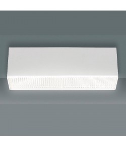 Plafoniera lineare con design minimale e struttura in alluminio, colore bianco con luce a Led ( 9W ) integrata