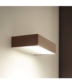 Applique minimale di colore bianco con luce a led ( 6.5W ) integrata, diffusore in policarbonato satinato