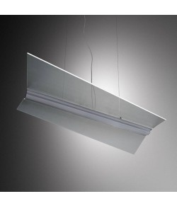 Sospensione minimale di colore bianco, 6 luci a LED,12W con luce dimmerabile