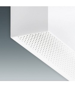 Plafoniera lineare con design minimale e struttura in alluminio, colore bianco con luce a Led ( 29W ) integrata con dimmer