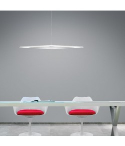 Lampada bianca a sospensione in resina poliuretenica LED