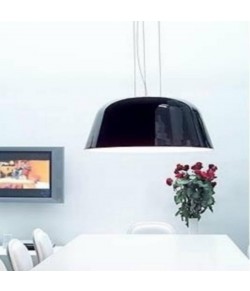 LEUCOS collezione AYRES, lampada a sospensione con diffusore in vetro soffiato lucido, 1 punto luce ( E27)