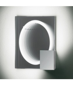 Leucos Lampada da parete effetto specchio modello Optik, 1 punto luce a neon 55W  (2GX13)