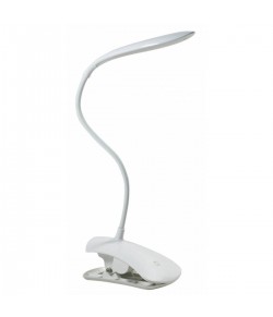 Lampada da tavolo Bianca, con batterie ricaricabile e luce a Led 2.5W 
