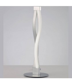 Lampada da Tavolo in Argento e Cromo e diffusore in acrilico, luce LED, 6W 