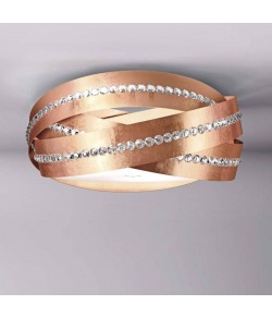 Plafoniera in metallo bianco, disponibile in altre colorazioni, 3 punti luce 77W E27