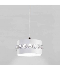 Sospensione in metallo bianco, disponibile anche in altre colorazioni, 1 punto luce 48W G9