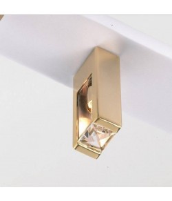 Spot in Metallo con finitura nichel lucido e cristalli, 1 punto luce 33W G9