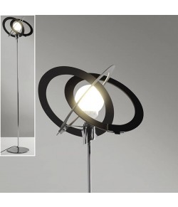 Originale lampada da terra con struttura in metallo cromato e vetri colorati, 1 luce 150W ( E27 )