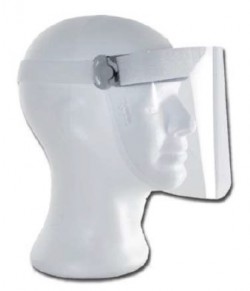 MASCHERINA / VISIERA di PROTEZIONE VISO realizzata in plexi trasparente