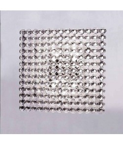 Applique in cristallo trasparente con struttura in nichel lucido, disponibile anche in differenti colorazioni, 12 punti luce 33W G9