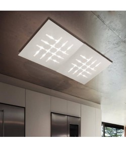 Plafoniera rettangolare da soffitto in varie colorazioni con luce a Led 70W