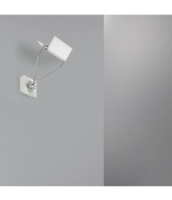 Lampada da parete in metallo verniciato con particolari in cromo, dal design essenziale,6 luci 4.2W a LED ( 2880Lm, 3000°K ) 