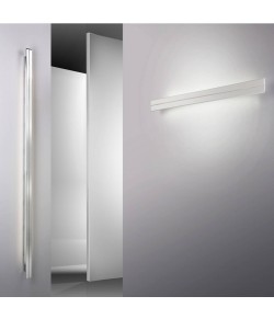 Lampada da parete in metallo verniciato con diffusori orientabili, 1 luce 24W ( T5 ) in biemissione