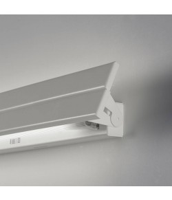 Lampada da parete in metallo verniciato con diffusori orientabili, 1 luce 80W ( T5 ) in biemissione