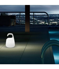 Lampada da terra in materiale termoplastico con batteria ricaricabile, 1 luce LED 3W (RGB)