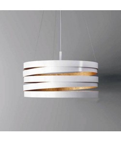 Lampada a Sospensione in Alluminio verniciato in diverse colorazioni, 3 punti luce da 77W E27