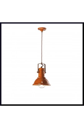 Sospensione in ceramica dal design ricercato, 1 luce 53W ( E27 ), disponibile in varie colorazioni.  