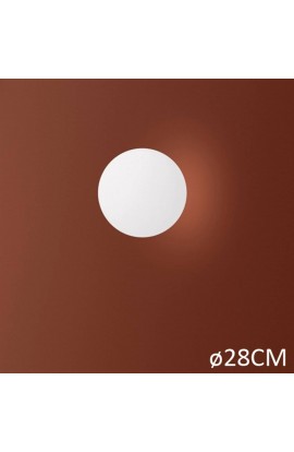 Originale Lampada da parete o soffitto per esterno con struttura in polietilene verniciato bianco, 1 luce 30W (E27)