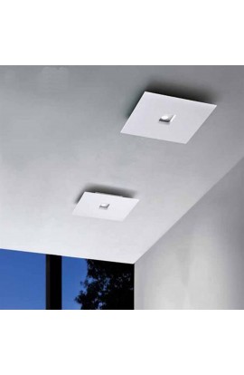 Lampada da incasso con corpo e diffusore in alluminio 2mm, di colore Bianco, 1 luce a led 4.5W ( 350Lm ) Dimmerabile