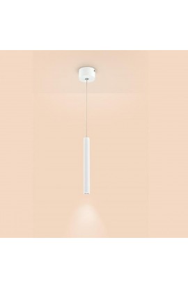 Sospensione LED 3W 270lm con struttura in metallo verniciato bianco. Tonalità della luce 3000K.