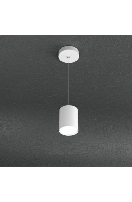 Sospensione dal design moderno con struttura in metallo verniciato disponibile in diverse finiture di colorazione, 1 Luce a Led (Gx53)