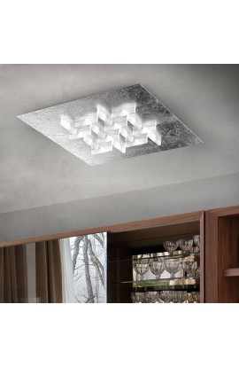 PLAFONIERA SOFFITTO QUADRATA IN VARIE COLORAZIONI A LED 19W 