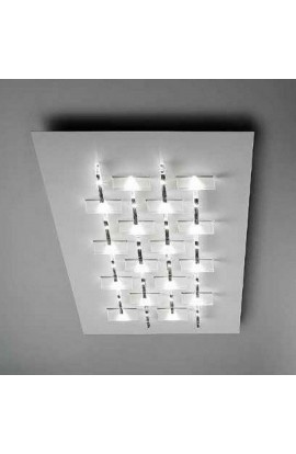 PLAFONIERA SOFFITTO RETTANGOLARE  IN VARIE COLORAZIONI CON LUCE A LED 70W 