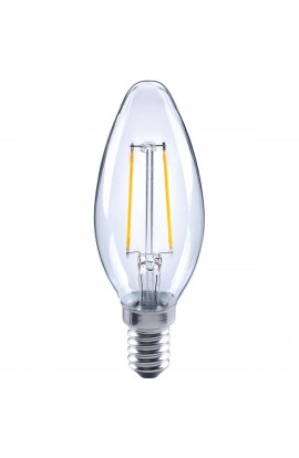  LAMPADINA OLIVA FILOLED ( E14 ) LED 2W EPISTAR 2700K LUCE CALDA 250 LUMEN  