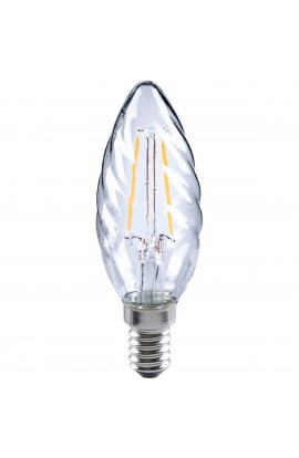  LAMPADINA TORTIGLIONE FILOLED ( E14 ) LED 2W EPISTAR 2700K LUCE CALDA 250 LUMEN  