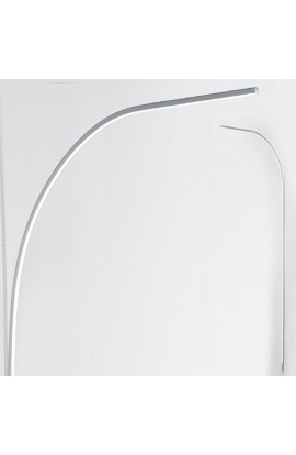 Piantana a parete LED 38.4W, dal design moderno con struttura in metallo verniciato bianco. Tonalità della luce 2800-3300K