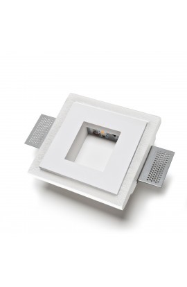 Segnapassi LED 3.5W ad incasso dal design moderno, con struttura in gesso, tonalità di luce a scelta