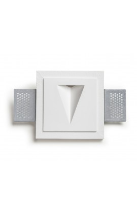 Segnapassi LED 2 W ad incasso dal design moderno, con struttura in gesso, tonalità di luce a scelta
