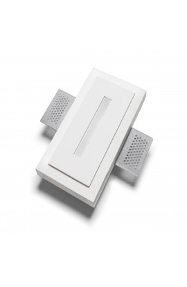 Segnapassi LED 2.5 W ad incasso dal design moderno, con struttura in gesso, disponibile con varie tonalità di luce