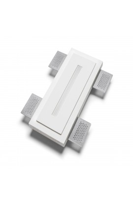 Segnapassi LED 4W ad incasso dal design moderno, con struttura in gesso, disponibile in varie tonalità di luce