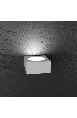 Applique dal design moderno con struttura in metallo verniciato disponibile in diverse finiture di colorazione, 1 Luce a Led (Gx53)