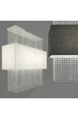 Sospensione dal design moderno con struttura in metallo cromato, 5 luci (E27, 60W),   