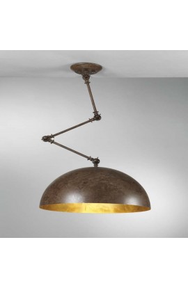 Sospensione dal design vintage con struttura in metallo verniciato disponibile in diverse finiture di colorazione, 1 luce (E27 MAX.60W)